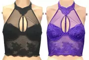 VICTORIAS SECRET VERY SEXY HIGH NECK FISHNET LACE CORSET BRA TOP XS S M L XL NWT