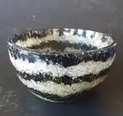 ORGONE BOWL, SHUNGITE Bowl, Large 3.25" Orgone Shungite Bowl With Quartz Layer
