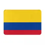 COLOMBIA NATIONAL FLAG 浴室防滑地墊 廁所衛生間腳墊 門口吸水速乾進門地毯 洗手間墊 法蘭絨防滑地