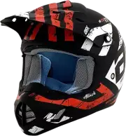 Afx Fx-17Y Helmet - Attack - Matte Black/Red - Small 0111-1402