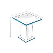 Pedestal Square Bar Table Custom Covers