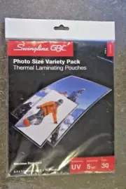 Swingline GBC Thermal Laminating Pouches, 5 Mil, 30 PACK, Variety PK 3747330