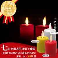 在飛比找Yahoo奇摩購物中心優惠-UP101 七日充電式仿真電子蠟燭2入(Y108-2)