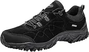 [JiuQing] Men's Walking Boots Waterproof Hiking Shoes Low Rise Non-Slip Outdoor Travel Camping Trails Shoes