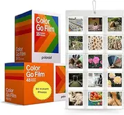 Instant Camera Colour Print Film Bundle with Polaroid Go Film x64 Shots and Clikoze Wall Photo Album