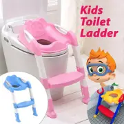 Kids Toilet Ladder Non Slip Trainer Baby Toddler Training Toilet Step Potty Seat