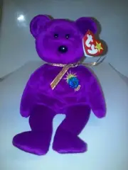 VERY RARE Retired Errors TY Beanie Babies Misspelled Millennium/Millenium Bear