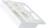 HOMSFOU Table Drawer Hidden under Desk Organizer Plastic Desk Storage Organizer