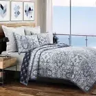 HiEnd Accents Skyler 3 Piece Quilt Set with Pillow Shams, Super Queen Size, C...