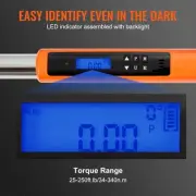 Digital Torque Wrench 1/2 Drive Electronic 25-250ftlb Adjustable LED Buzzer