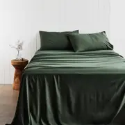 Adorn Living Bamboo Blend Sheet Set - Moss - Single