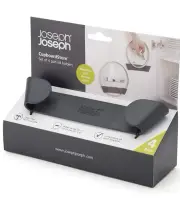 NEW Joseph Joseph Cupboard Store - Set of 4 Pan Lid Holders - Dark Grey Plastic