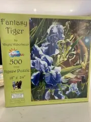 SunsOut 500 Piece Fantasy Tiger SEALED BOX 18” X 24” Eco Friendly Weberbauer VTG