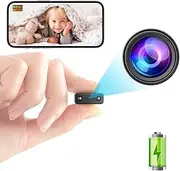 Mini Camera, HD Night Vision Home Nanny - Smallest WiFi Wireless Camera with Motion Detection, App Control, Cloud Storage and SD Storage for Pet/Infant/Car Surveillance
