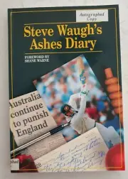 STEVE WAUGH CRICKET SIGNED ASHES DIARY BUY AUTHENTIC AUSTRALIA