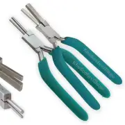 2Piece Set Small Square & Small Round Mandrel Bail Forming Pliers Wire Wrapping.