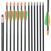 12x 28" Fiberglass Arrows upto 30LB For Kid Practice Target Recurve Compound Bow