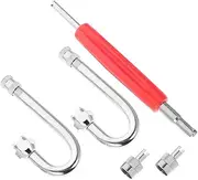 Gatuida Tire Valve Extension Valve Stem Extenders for Trucks Buses Motorcycles Bend Extensions for Easy Inflation