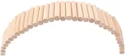 MINAOLULUS Wooden Hamster Suspension Bridge Ladder Bendable Climbing for Small Animals Natural Platform Safe Chew Accessory for Mice Rabbits and Chinchillas