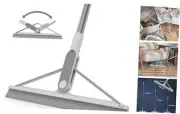 Floor Squeegee Rubber Squeegee Broom Floor 61" Handle Grey Floor Squeegee