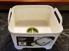 Joseph Joseph Wash and Drain 12 in W x 12 in L Wash Tub with Drain Plug White