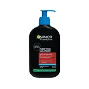 Garnier PureActive Anti-Blackhead Purifying Cleanser 250ml - Salicylic Acid and Charcoal