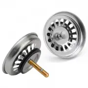 2025 1 Pc Kitchen Basin Drain Dopant Sink Strainer Basket Leach Waste Plug Steel