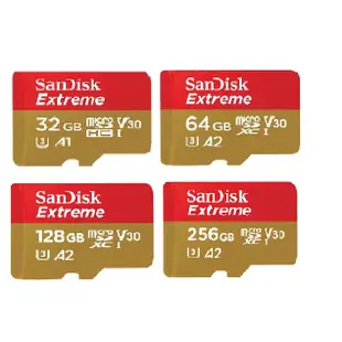 【就是要玩】現貨 SanDisk Extreme A2 64G 128G 256G 手機相機平板專用記憶卡 SD記憶卡