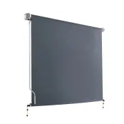 2.4X2.5M Outdoor Blinds Awning Roll Down Canopy Retractable Outdoor Blinds Window Shade Grey