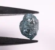 3.46Ct Natural Rough Diamond Blue Colour Uncut Raw Diamond Conflict Free Diamond