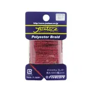 Justace polyester braid thread B07 Red 10ｍ fishing rod build