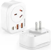 Japan Travel Adaptor, 2 Pack AU to Japan Travel Adapter Type a Travel Power Plug