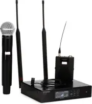 Shure QLXD124/85 Combo Wireless Handheld and Lavalier Microphone System - H50