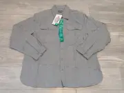Eddie Bauer Shirt Mens Extra Large Gray Double Brushed Chamois Flannel Outdoors