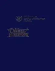 1987 Cadillac Deville Fleetwood Service Shop Repair Manual Engine Drivetrain OEM (for: Cadillac)