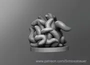 Tentacle Swarm Creature Monster Manual 28mm Scale DND D&D Tabletop Miniature