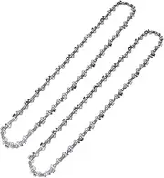 2-Pack 18 Inch Mini Chainsaw Chain with Replacement Bar, Replacement Guide Saw Chains for Cordless Electric Chainsaw & Wood Branch Cutting Mini Chainsaws (64 Drive Links)