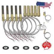 5 Pack 750mV Thermopile with PG9 Adapter - Compatible with Common Gas Appliances