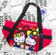 ♥小花花日本精品♥Hello Kitty經典紅色雙胞胎水餃型托特包托特袋外出包隨身包寬底附內袋41129609