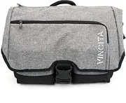 Vincita Birch Front Bag 2.0 for Brompton Folding Bicycle - 24 L with Removable Front Carrier Frame for Brompton Bicycle, Rain Cover and Should Straps - Brompton Bike Accessories for Rider (Gray)
