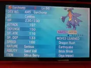 Cynthia's Garchomp (Original Pokemon PGL Sinnoh Event) Untouched For Home