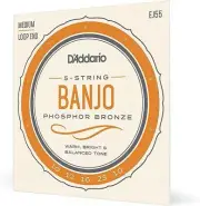 D'Addario EJ55 5-String Phosphor Bronze Medium Banjo Strings