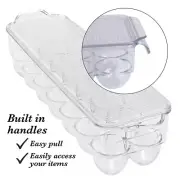 Clear Egg Crate – Durable, Stackable Storage for 12 Eggs, Compact Design