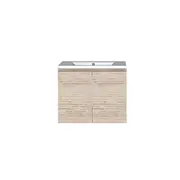 Forme 600mm Light Ash Mont Albert Wallhung Vanity With Polymarble Top