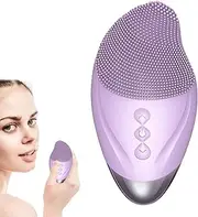 Cleansing Facial Brush - Soft Silicone Face Brush - Rechargeable Waterproof Vibrating Simple Skin Care Tools For Deep Cleansing, Exfoliation & Enhances Absorption