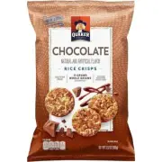 Quaker Rice Crisps Chocolate 3.52 Oz. 4 Count.