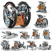 MSKOLER Solar Robot Kit Toy for Kids 8 9 10 11 12, Educational Toy Science Kits for Kids, Building Experiment Toy, Birthday Gift Boys and Girls 8-12(Gray)