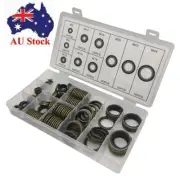Assorted Bonded Seals Dowty Washers 150 Pieces Metric Black.