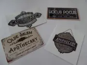 Apothecary Posters 4 1:12 dollhouse miniatures gailslittlestuff Witch