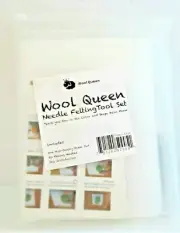 WOOL QUEEN - NEEDLE FELTING TOOL SET - PLUS 2 FEET OF WOOL ROVING